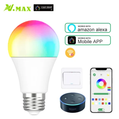 Цветной светодиодный светильник Vmax, умные лампочки для дома, умная лампочка